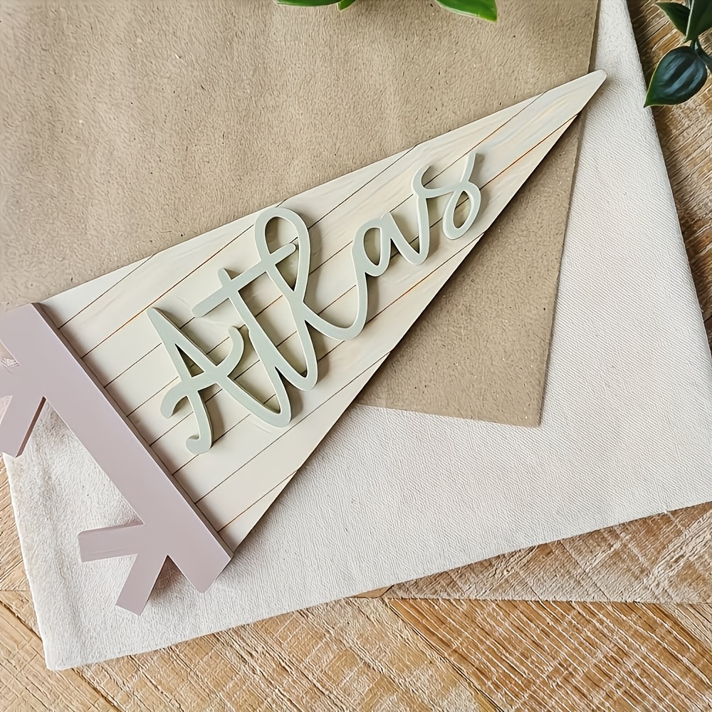 Custom Personalized Wooden Banner Nameplate