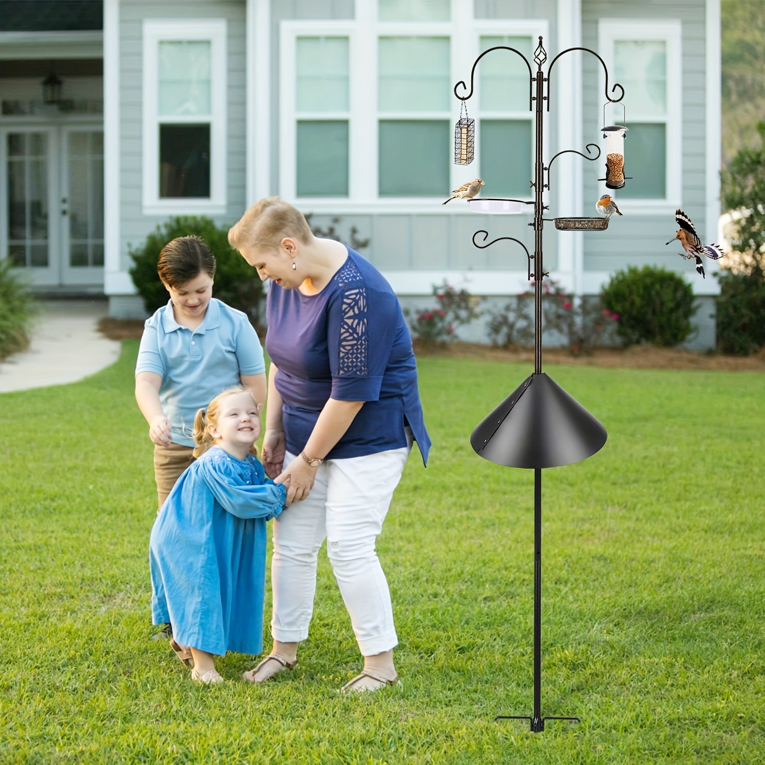 Wild Bird Feeding Station Kit Multi feeder Hanging Pole Temu