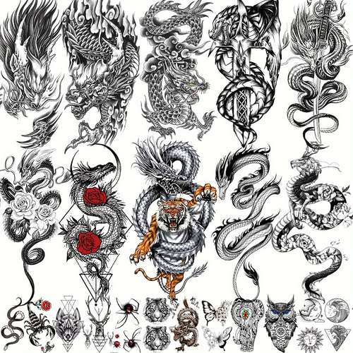 Tatuaggi Temporanei Per Bambini Che Si Illuminano Al Buio - 10 Fogli Con Oltre 100 Disegni - Impermeabili E Sicuri
