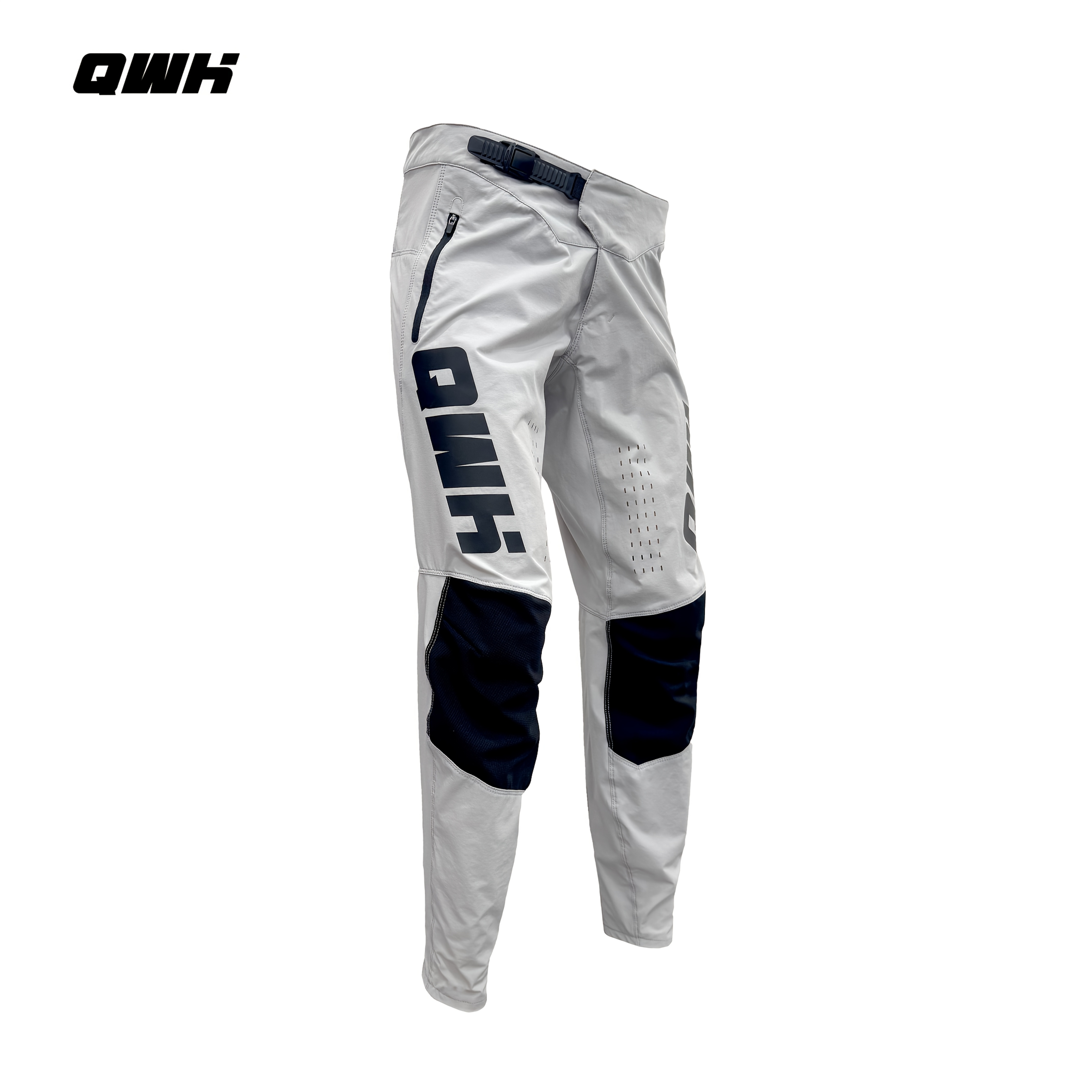 qwh2025 new design motorcycle cycling pants mountain bike riding pants suitable for mtb zipper pockets outdoor sports gear functional design cycling equipment 0