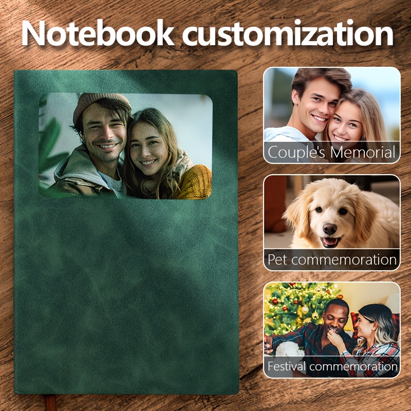 

Custom Photo & Logo Notebook - Personalized A5 Journal, Office Supplies, Meeting Minutes & Diary - Unique Gift For Birthdays & Christmas