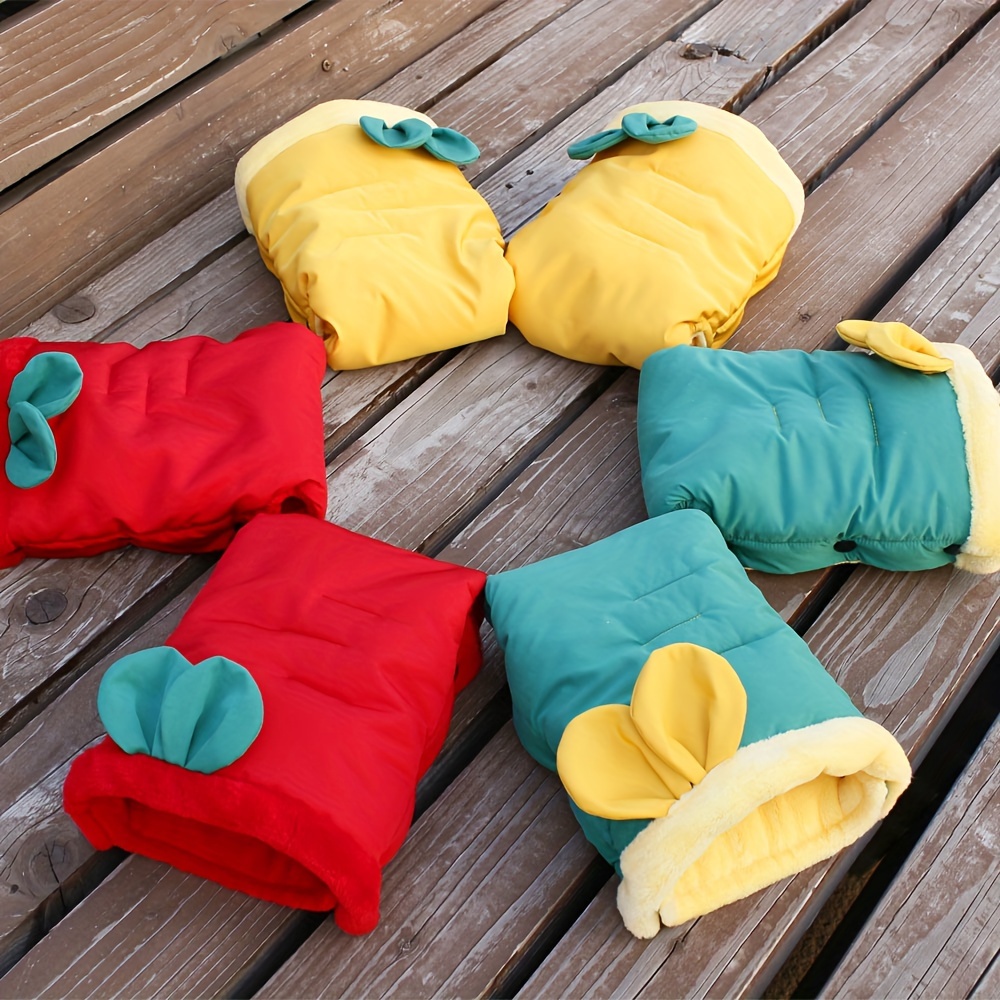 Guanti Passeggino Invernali Con Tasca Cellulare - Impermeabili E Morbidi Per Mamme E Pap&agrave;