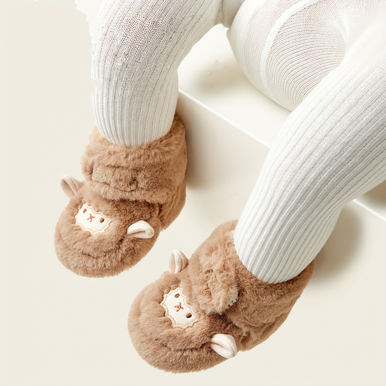 Baby Fleece Booties Winter – Weiche Söckchen Mit Klettverschluss Für Jungen & Mädchen 0-12 Monate