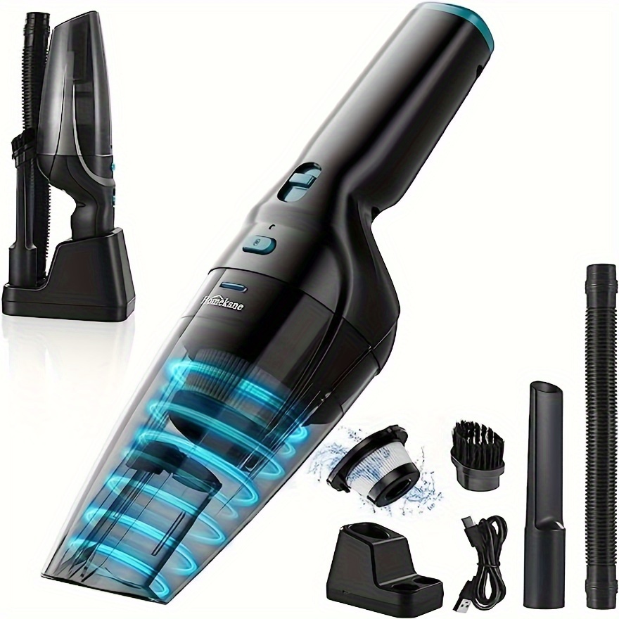 

Handheld Vacuum Cordless Rechargeable 6000 Mah Large Battery, 9500 Pa , 1.65 Light Weight, 400 Ml Dust Cup Volume, Dust With Washable Filter, Usb Charging, Dual- Car.