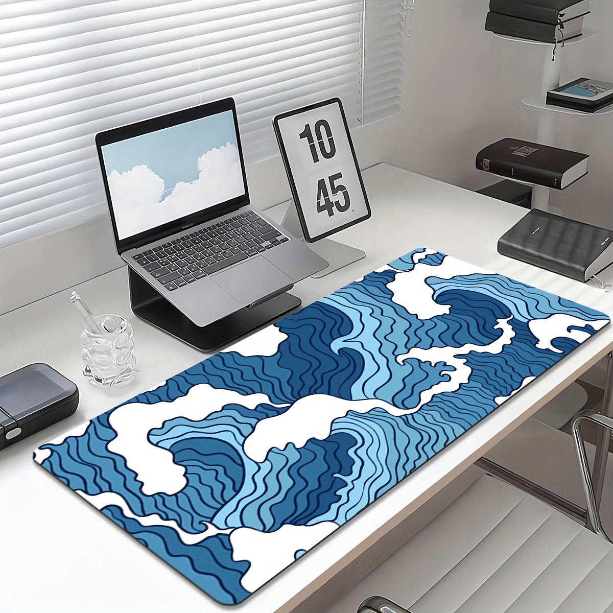 TEMU 1pc Large Mouse Pad Spacious Desk Pad Computer Laptop Learning Accessories - Non-slip Rubber Base Strong Override - Suitable For Office Home