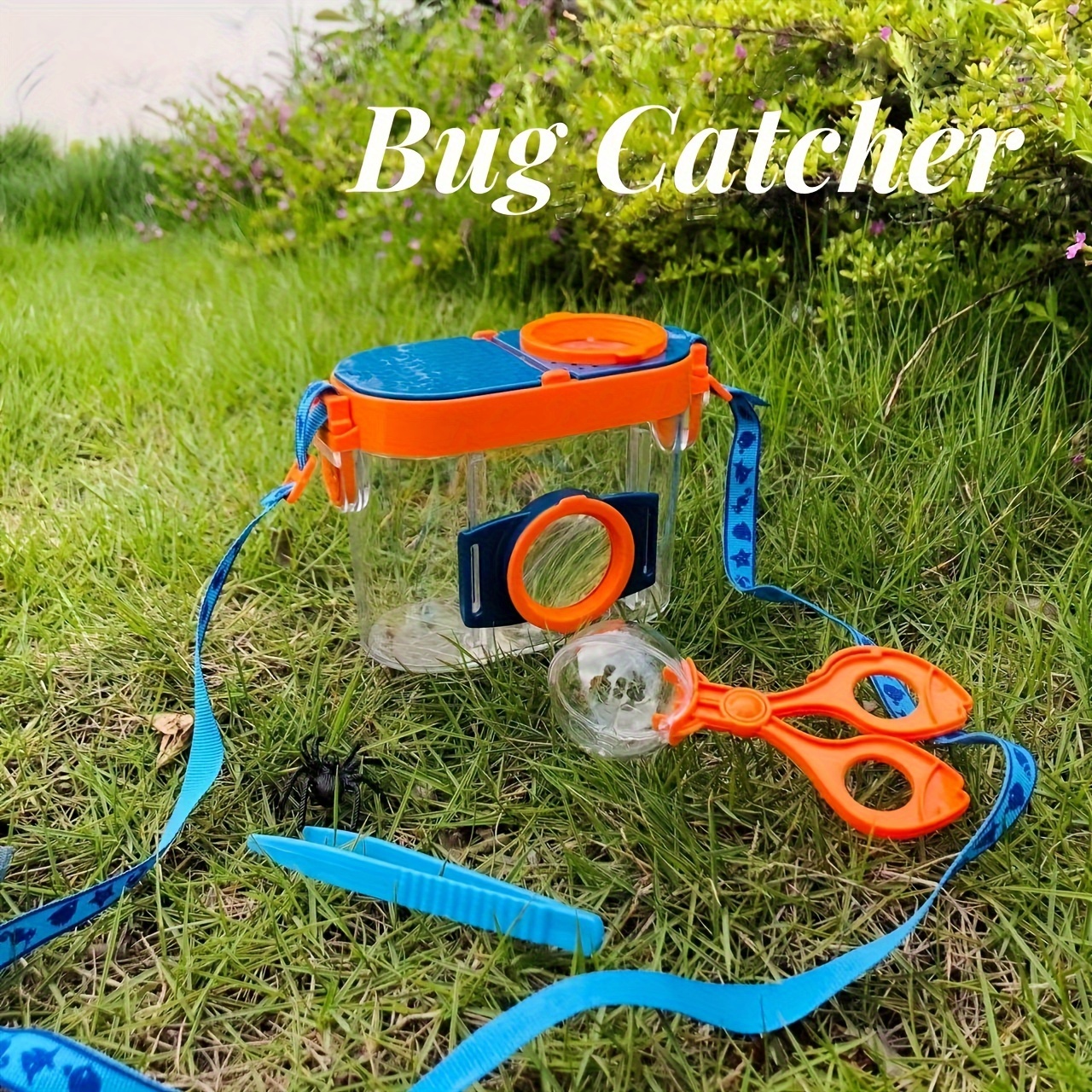 Catching Toy Set Educational Kids Insect Catching Toy Set Bugs Catching Set  With Butterfly Net Keeper Magnifying Glass
