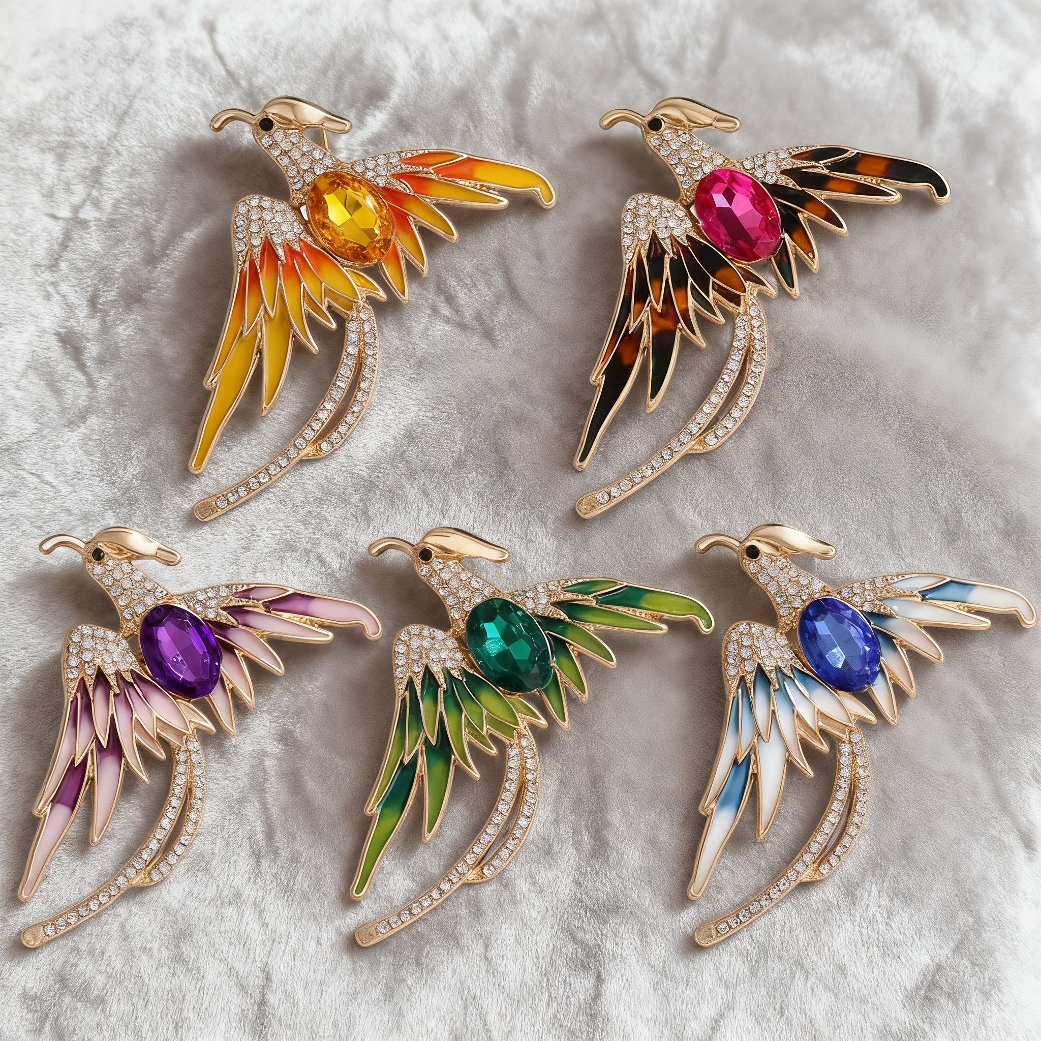 TEMU A Plus For Autumn And Winter Outfits: Fully Enamel Phoenix Brooches, Turning Ordinary Clothes Into Ones Instantly. Are And High-end Brooch