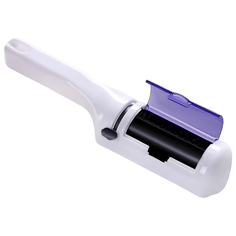 TEMU Brosse à peluches électrostatique, Brosse à poussière et à poils pour vêtements et tissus, Brosse à peluches blanche double face, Brosse à