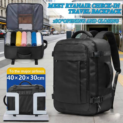 da cabina ryanair | da o 40x30x20 cm con scomparto per laptop, chiusura a zip, in nylon, tracolla regolabile - per , facile da posizionare sotto il sedile