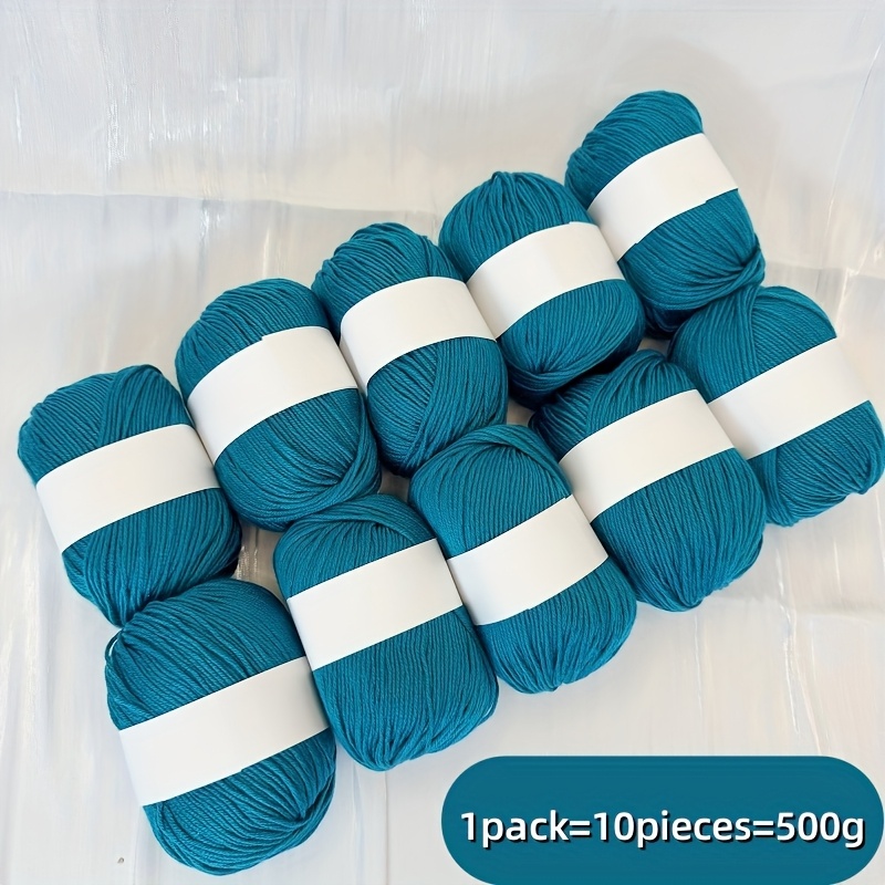 Image of 10pcs Yarn Set - Soft And Skin-friendly Knitting And Crochet - Perfect For Sweaters, Scarves, Hats, Cardigans, And Jackets In Colors