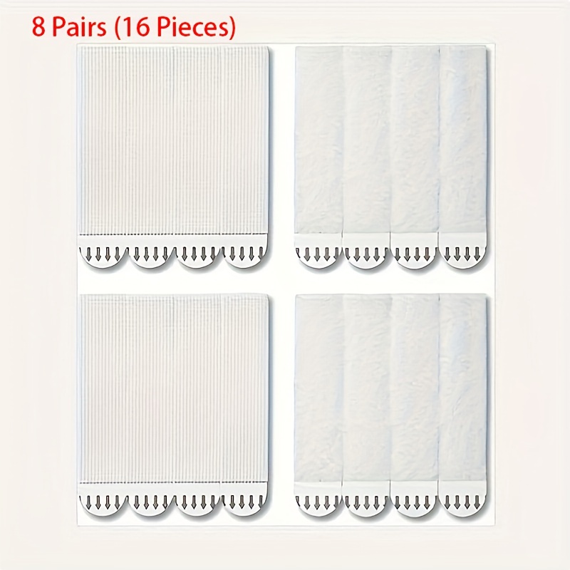 32/16-pack Heavy Duty Picture Hanging Strips - Large, Removable Bars For Frames, And No Damage Adhesive Hanging Tabs With Hole Self Adhesive
