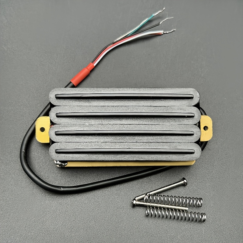 Electric Guitar Pickups, Four Coil Dual-Blade, High Output, Metal Playing-Compatible, Non-Electric, Ceramic Material, Guitar Accessorie