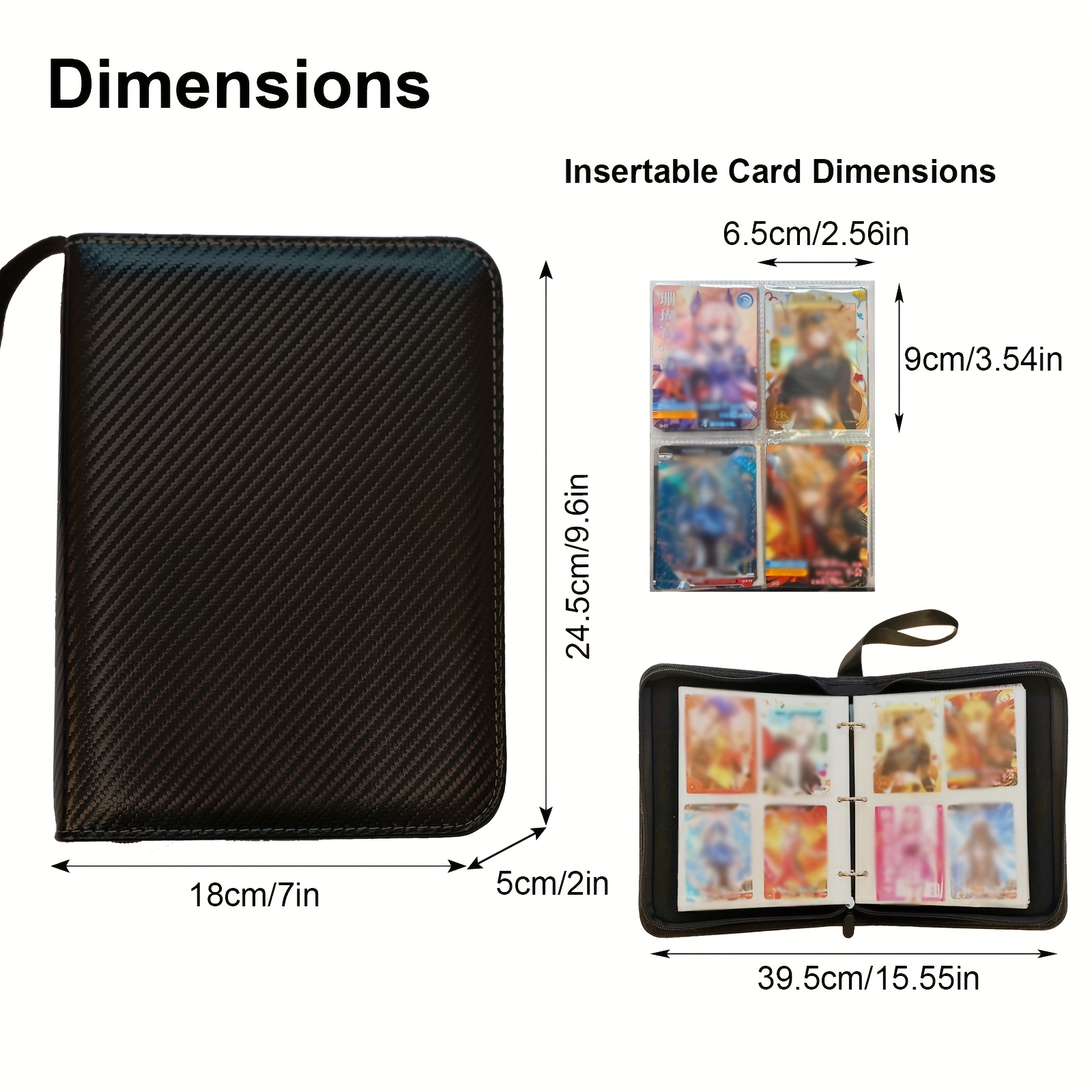 2x2 card binder Resiplush 2x2 Toploader Binder – 160 Pockets with Zipper – PayaShell main image 1
