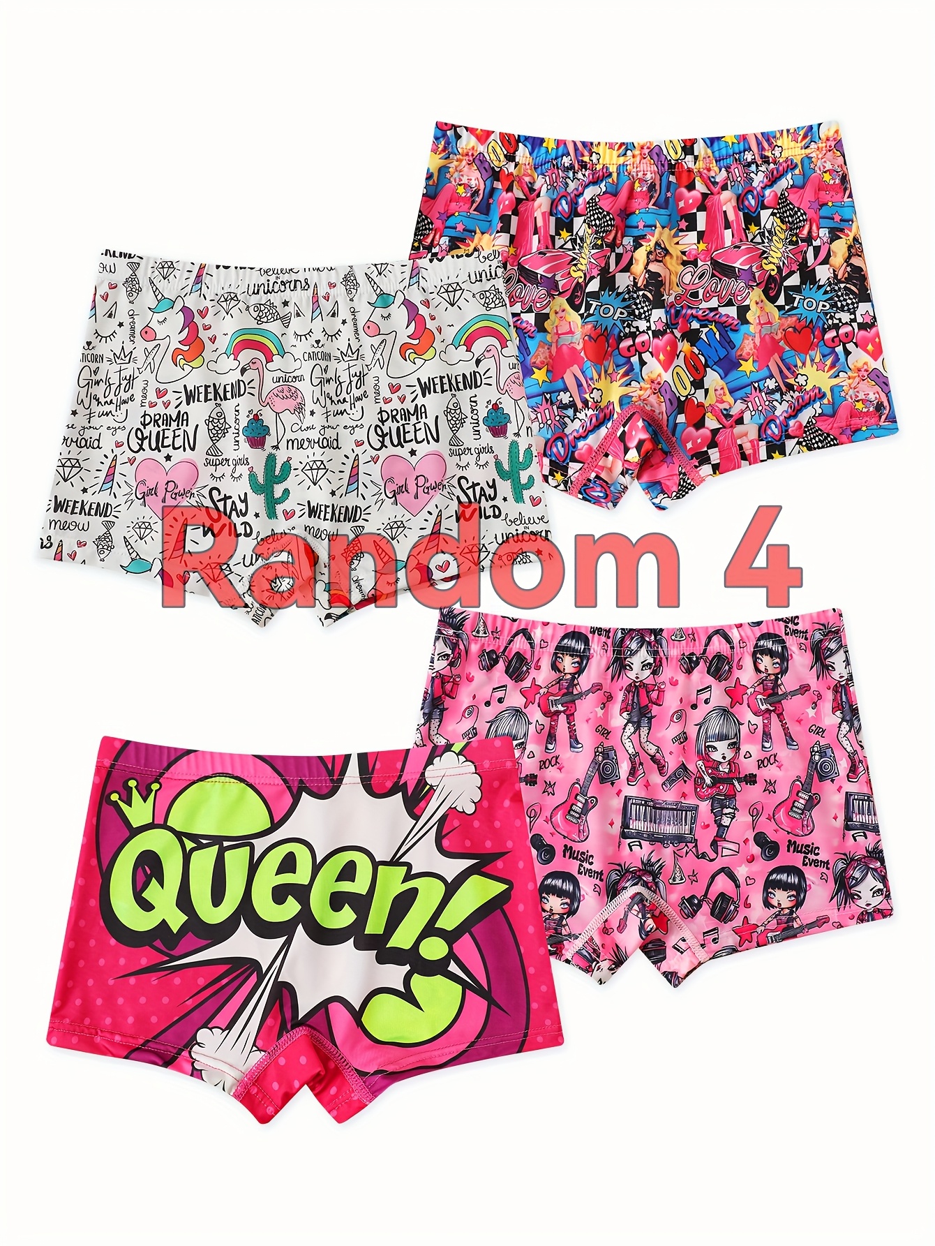 bragas unicornio estampado dibujos animados niñas juego Temu