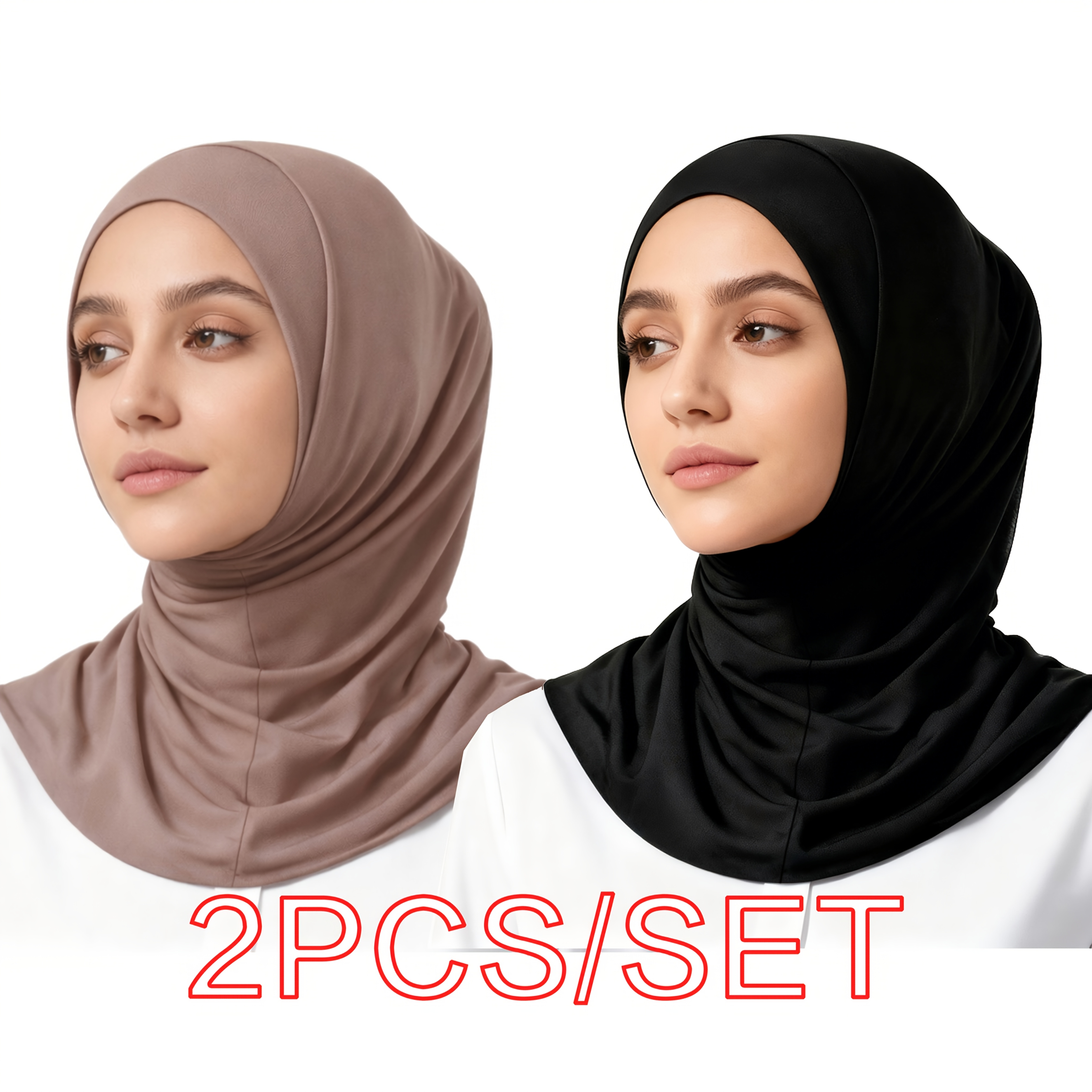 2 4pcs of   instant hijabs convenient for daily use muslim headscarves for ramadan worship additions multifunctional protective headscarves that can serve as everyday sun hats or basic caps