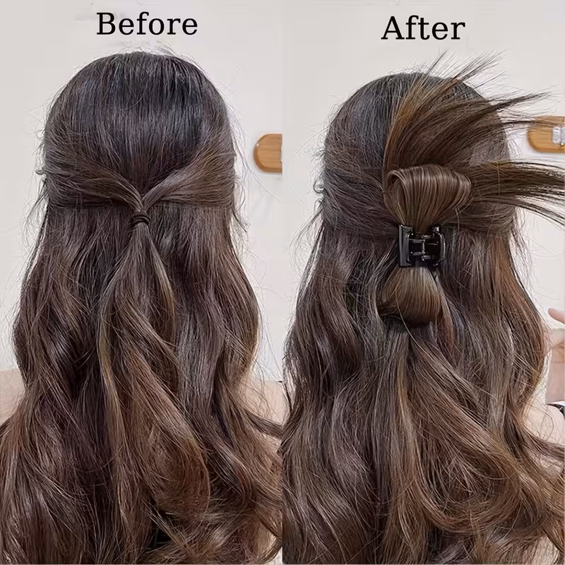 extended messy bun hair piece claw clip ponytail accessories for women with daily use updo ponytail clip in hair curl hair accessories for party festival Product details 1