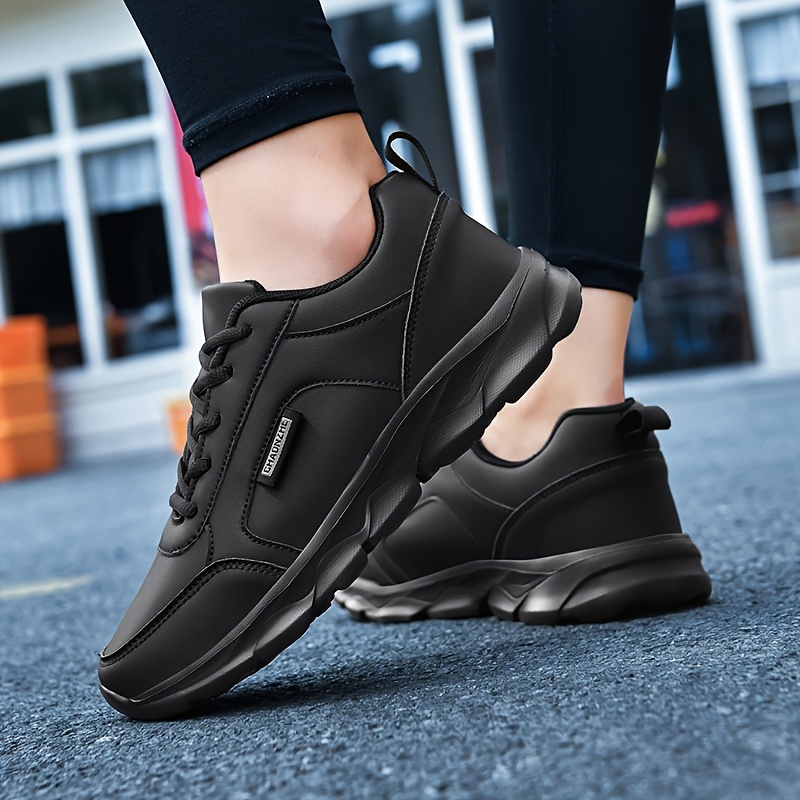 women's black casual sneakers lightweight non slip durable Temu