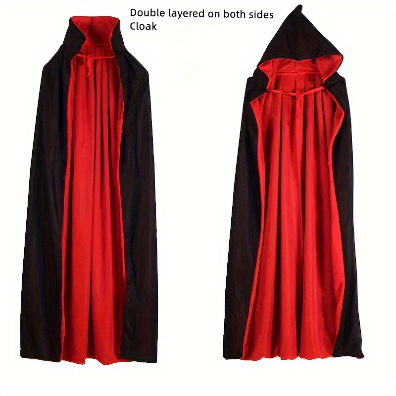 

Halloween & Reaper Double- - & Red, Hooded & Stand , Detachable - For Larp, , Performances & Parties