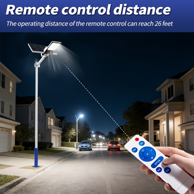 Outdoor High-brightness Solar Lamp with Lens-shaped Large Light Bulb, 6500k Color Temperature, Intelligent Light Control, Can Be Remotely Controlled, LED Lighting Lamp Suitable for Courtyards, Gardens, and Villas, with Remote Control.