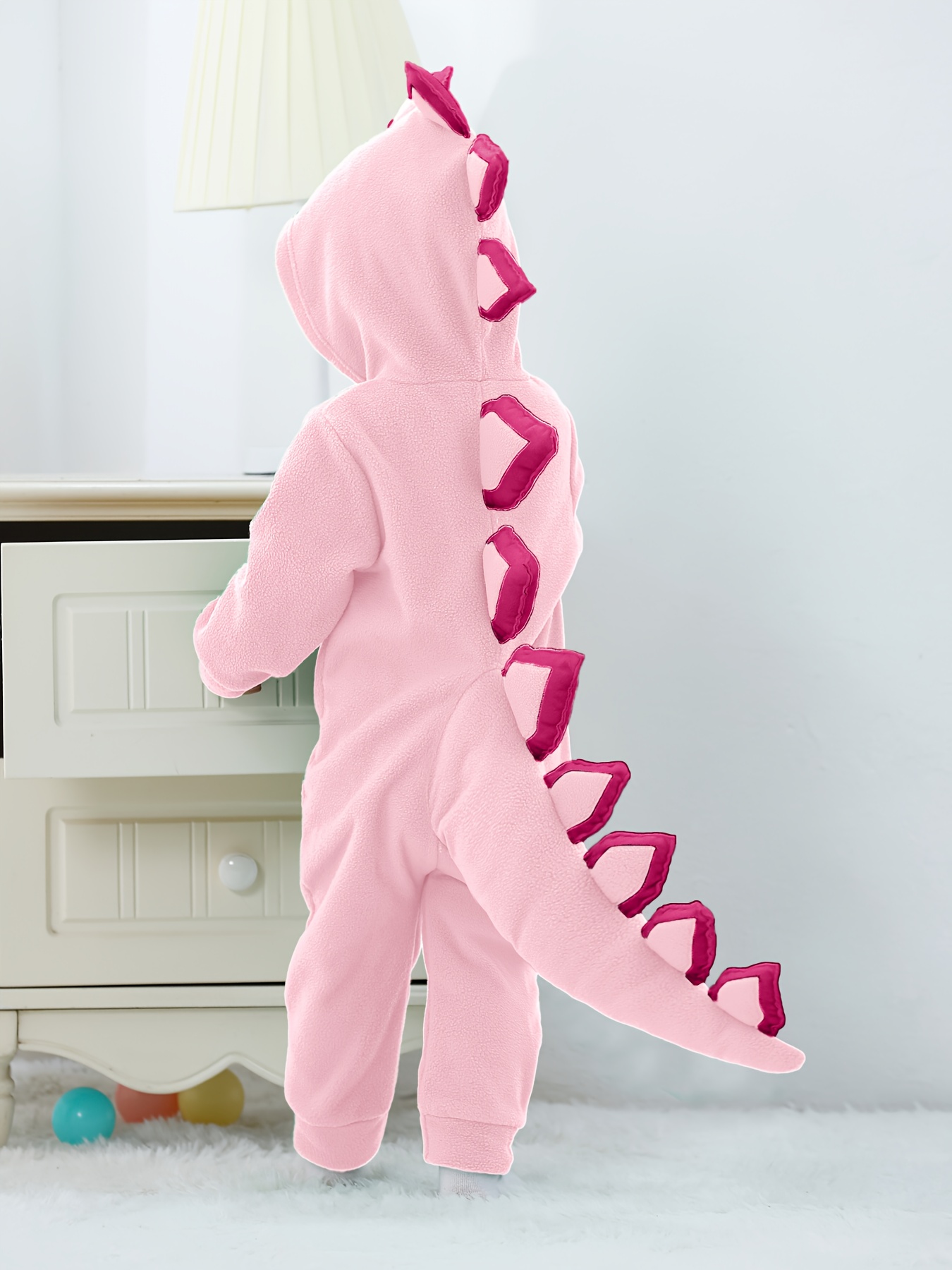 exclusive Infant Baby Spring/Autumn Dinosaur Hooded Romper with 3D Tail Design, Suitable for Daily Wear and Photo Shoots 5 exclusive Infant Baby Spring/Autumn Dinosaur Hooded Romper with 3D Tail Design, Suitable for Daily Wear and Photo Shoots - Image 5