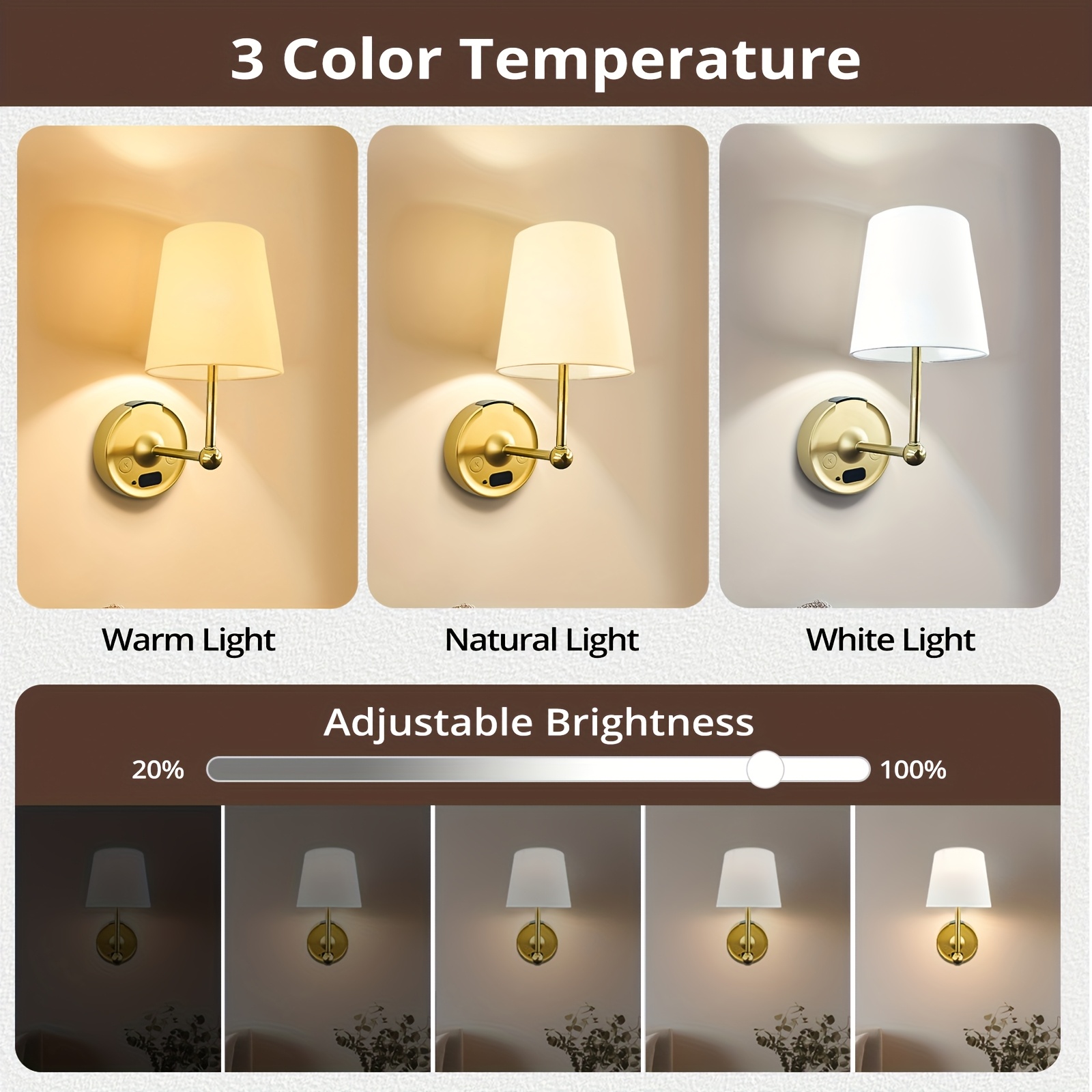 1er pack kabellose wandleuchte fernbedienung dimmbares led