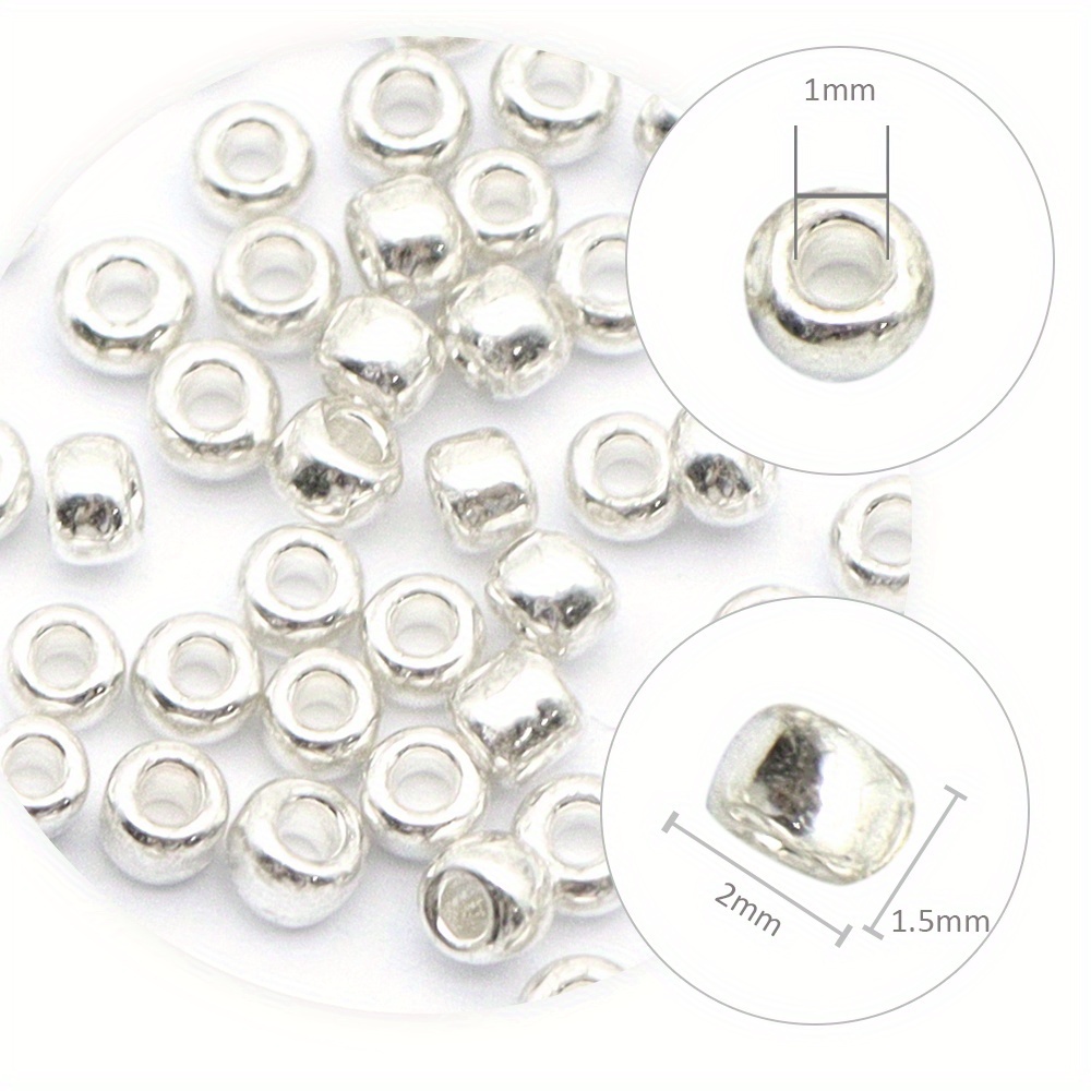 TEMU 10g/pack Ginkgo Seed Beads - 13/0 Small Plain Solid Color Acrylic Beads Suitable For Jewelry Making, Diy Crafts, Bracelets, Necklaces, Earrings