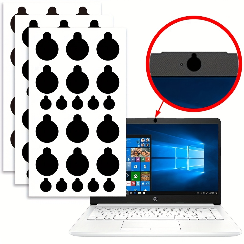E-shop 66er-Set Wiederverwendbare Kameraobjektiv-Sichtschutz-Aufkleber - Mattes Finish Unregelmäßige Formen, Langlebiges Papiermaterial für Laptop,