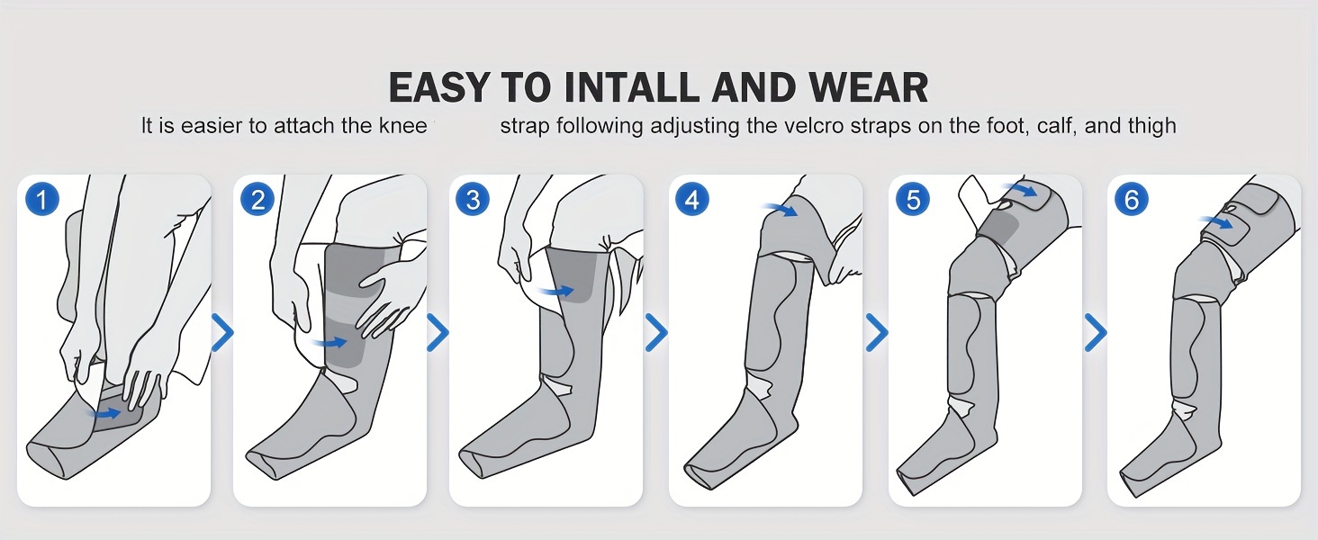 leg massager leg massager with air compression for circulation relaxation with 6 modes 3 vibration birthday christmas gifts for women men details 5