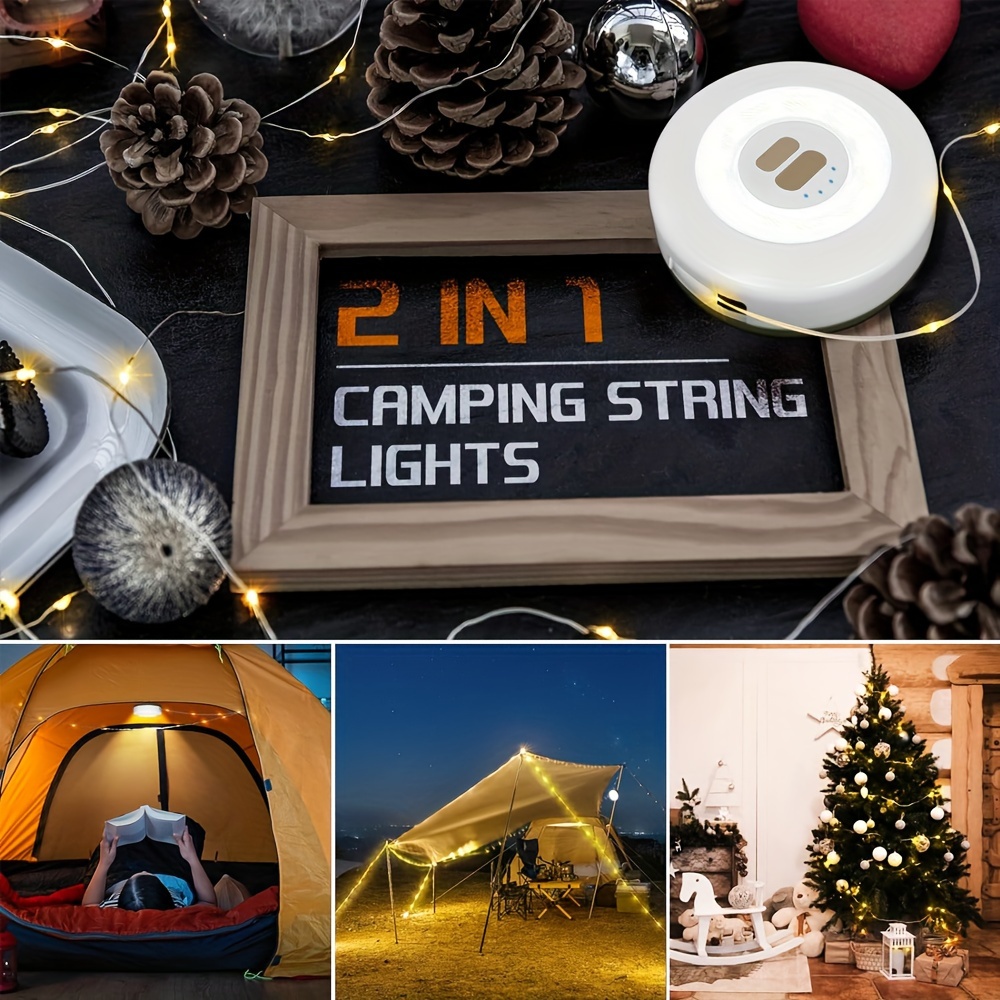 Camping String Light W/lamp Rechargeable Waterproof Led - Temu