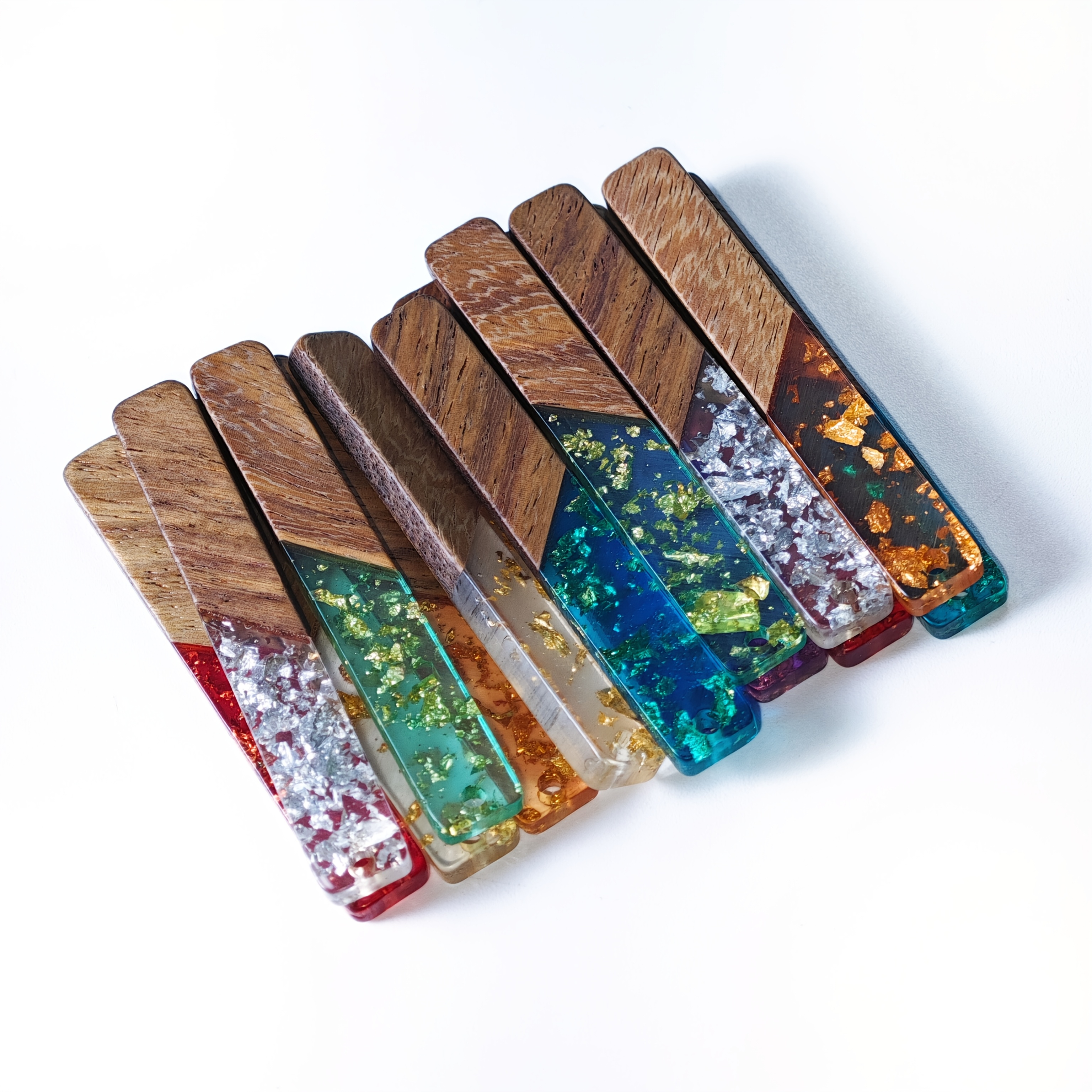14pcs Gorgeous Resin Wood Earring Necklace Accessories