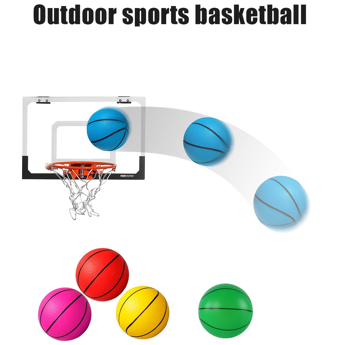 

1pc Pvc Small Basketball, Outdoor Interactive Basketball Ball