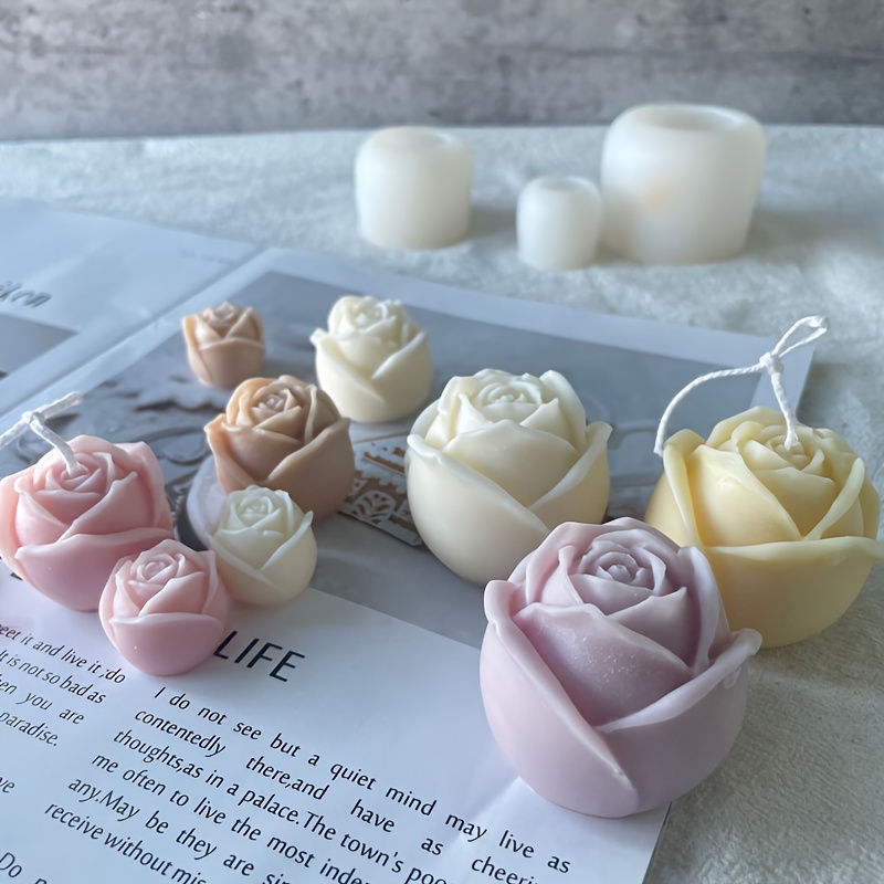 

Silicone Rose Flower Resin Casting Molds, 1pc Ice Cube Tray Ball Mold For Diy Craft Making