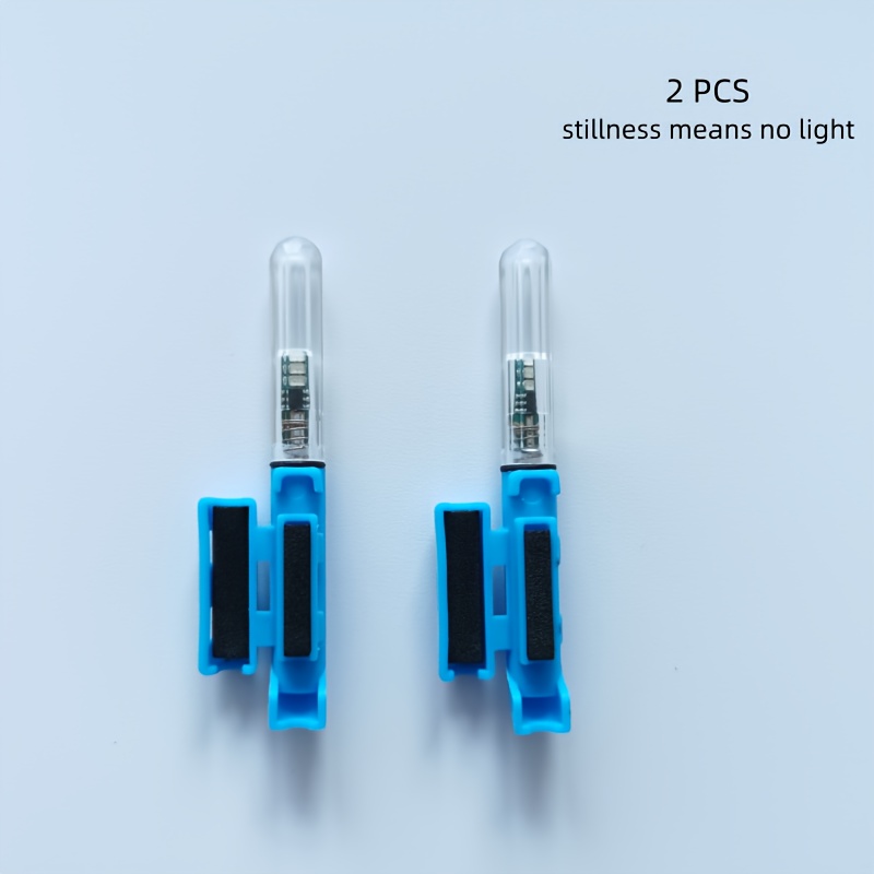 TEMU 2pcs Newest Fishing Rod , Led Night Light For Spinning/casting/sea Fishing Rods, Bright Luminous Alert Lamp For Night And Fishing Enthusiasts
