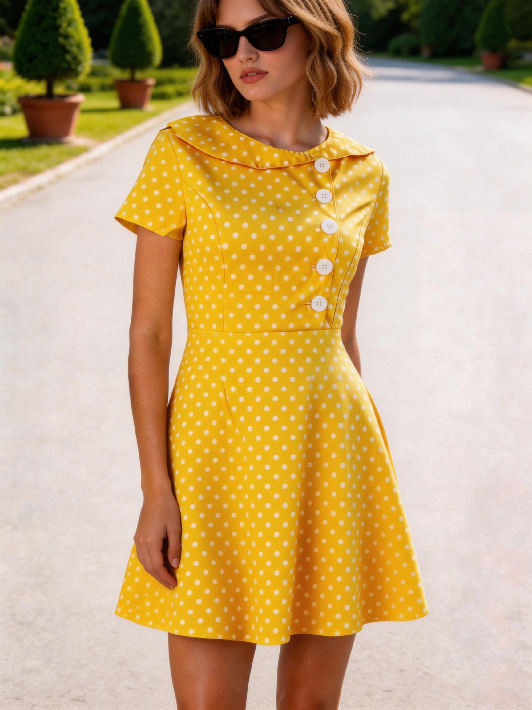 yellow polka dot dress Yellow and Black Polka Dot Debbie Maxi Dress yellow polka dot dress Yellow and Black Polka Dot Debbie Maxi Dress