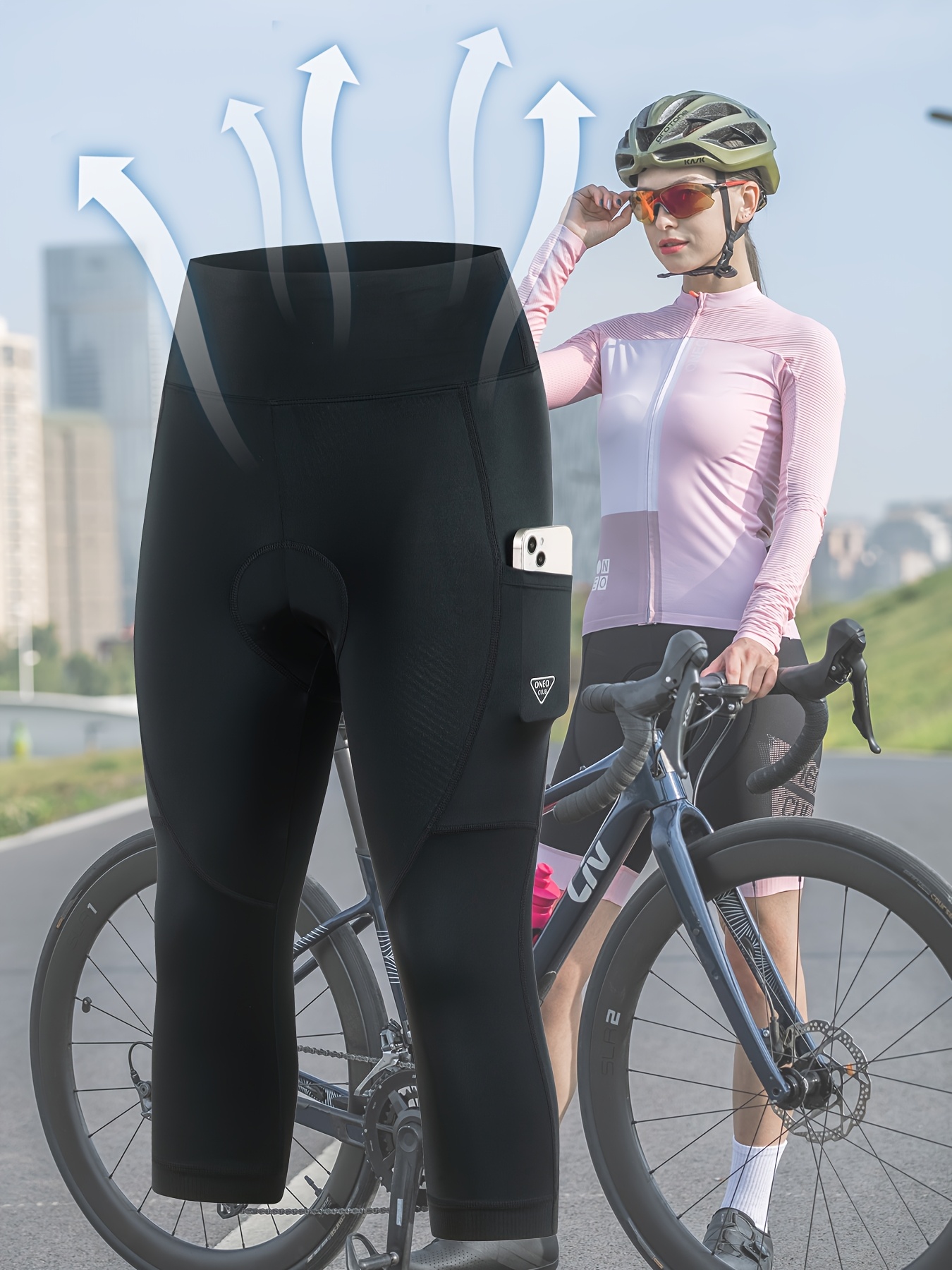 women's high waisted cycling pants stretchy breathable Temu