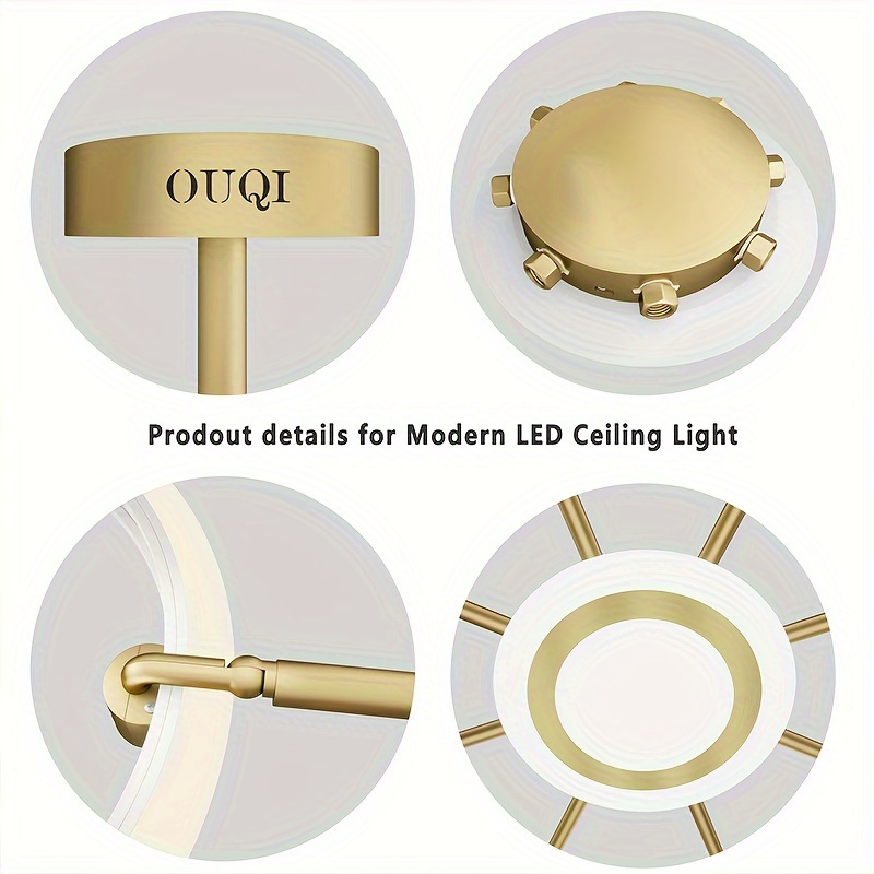 Ouqi Dimmable Ceiling Light Fixture Led Flush Mount Ceiling Temu