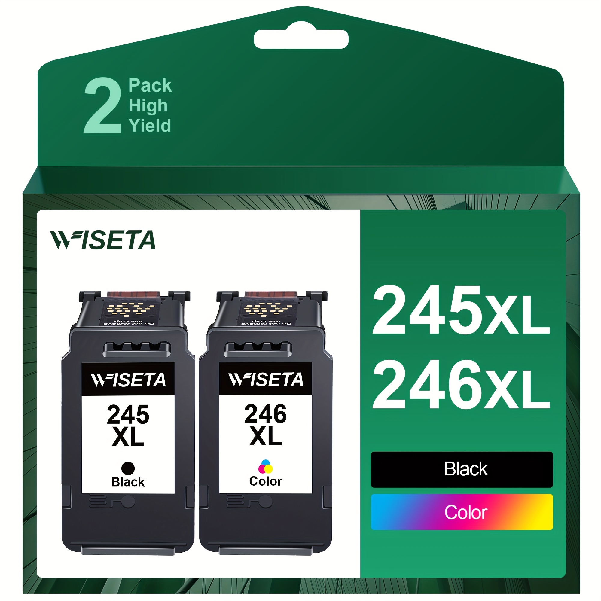 

Wiseta Compatible Ink Replacement For 245xl 246xl (, Tri- 2 )