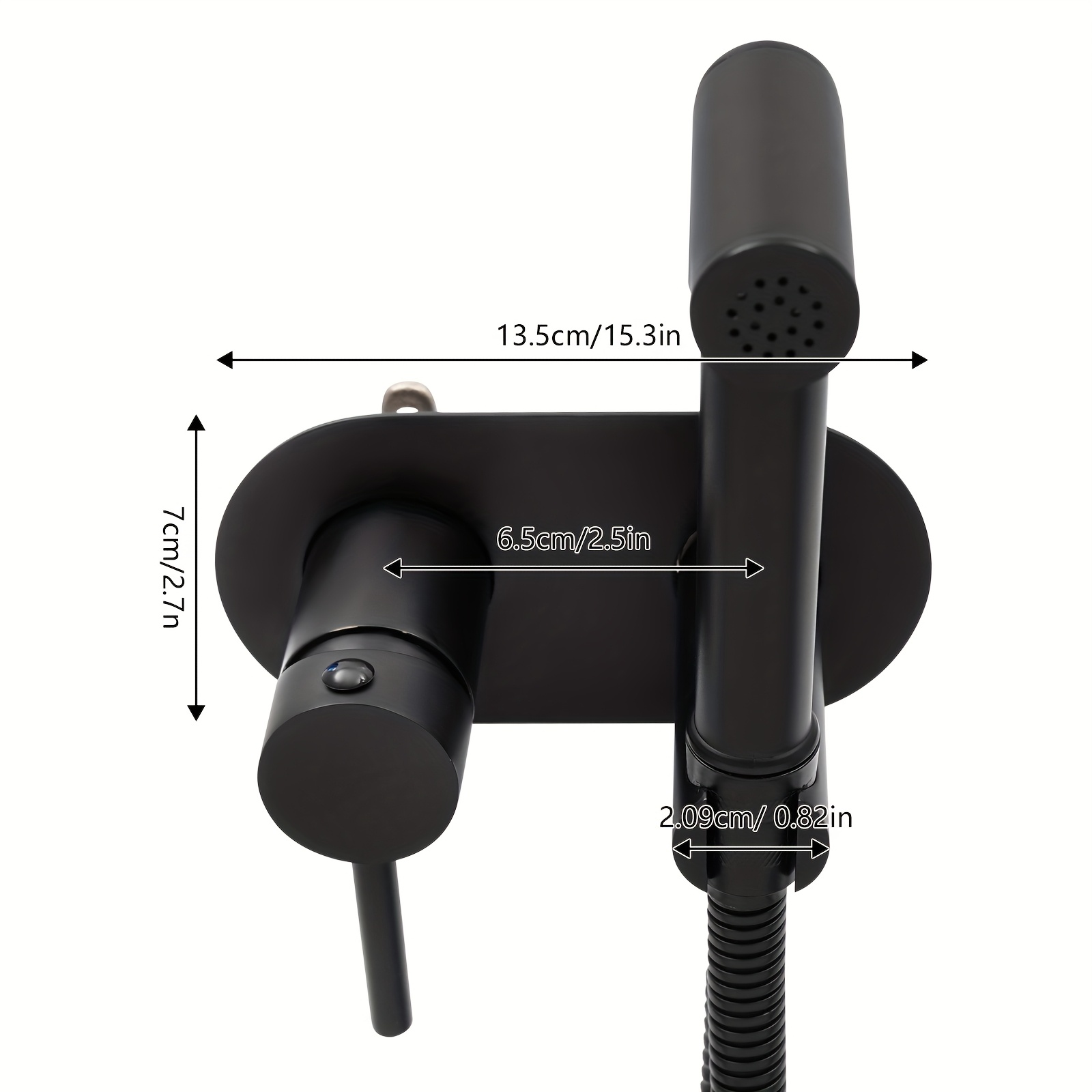 Wall Mounted Handheld Bidet Sprayer For Toilet, Hand Shower Toilet Bidet Fittings Set, Hot And Cold Bidet Sprayer Set
