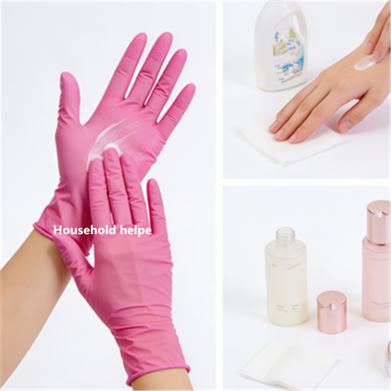 6/10 Pairs Disposable Nitrile Gloves | Isolate Stains, Prevent Dirt and Oil, Ideal for Wiping Windows, Mopping Floors, Washing Cloths, and Dishes, Frees Hands from Roughness, Essential for Home Use - Image 7