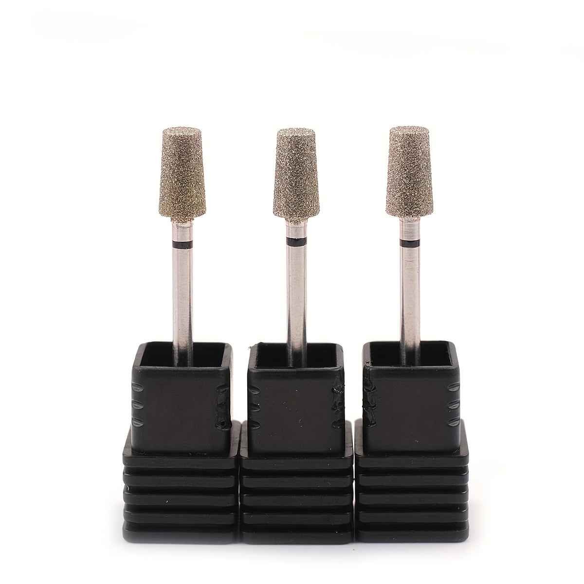 

3pcs Coarse Grit Nail Drill Bits Set, Professional Carbide Nail Art Grinding Heads For Manicure & Pedicure, Home Salon Use Tools