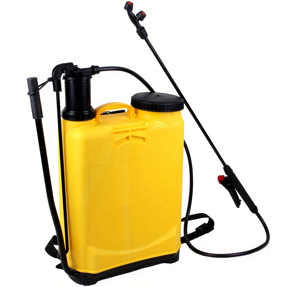 Image of 16l Single Tube Agricultural Tool Manual Sprayer 16l Single Tube, Yellow, Sprayer Accessories: Double Nozzle, Single Nozzle, Adjustable Nozzle - 20250828-2.35kg