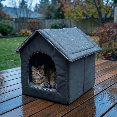 para de exterior con cerradura, , cama cómoda con aire acondicionado, y resistente a la caída, para gatos , medianos y pequeños para