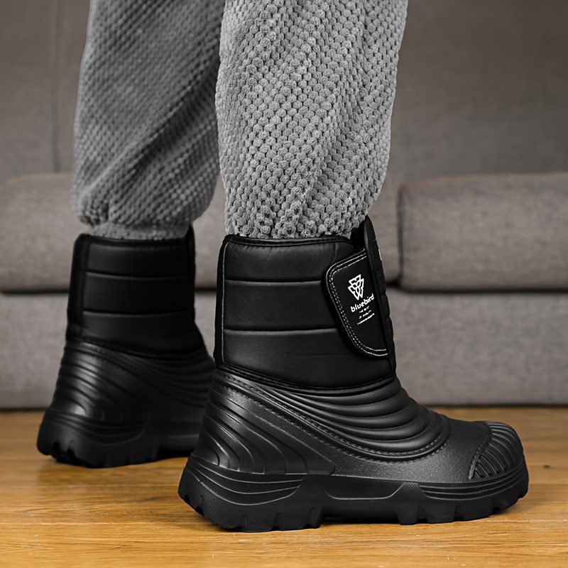 mens winter snow boots big size high quality insulated with fleece lining for   high   for outdoor casual wear Product details 2