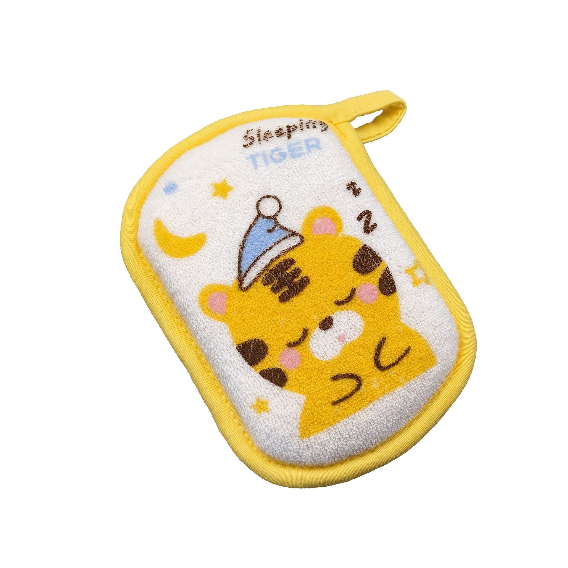 Dual-Sided Printed Bath Scrubber Set, 2pcs