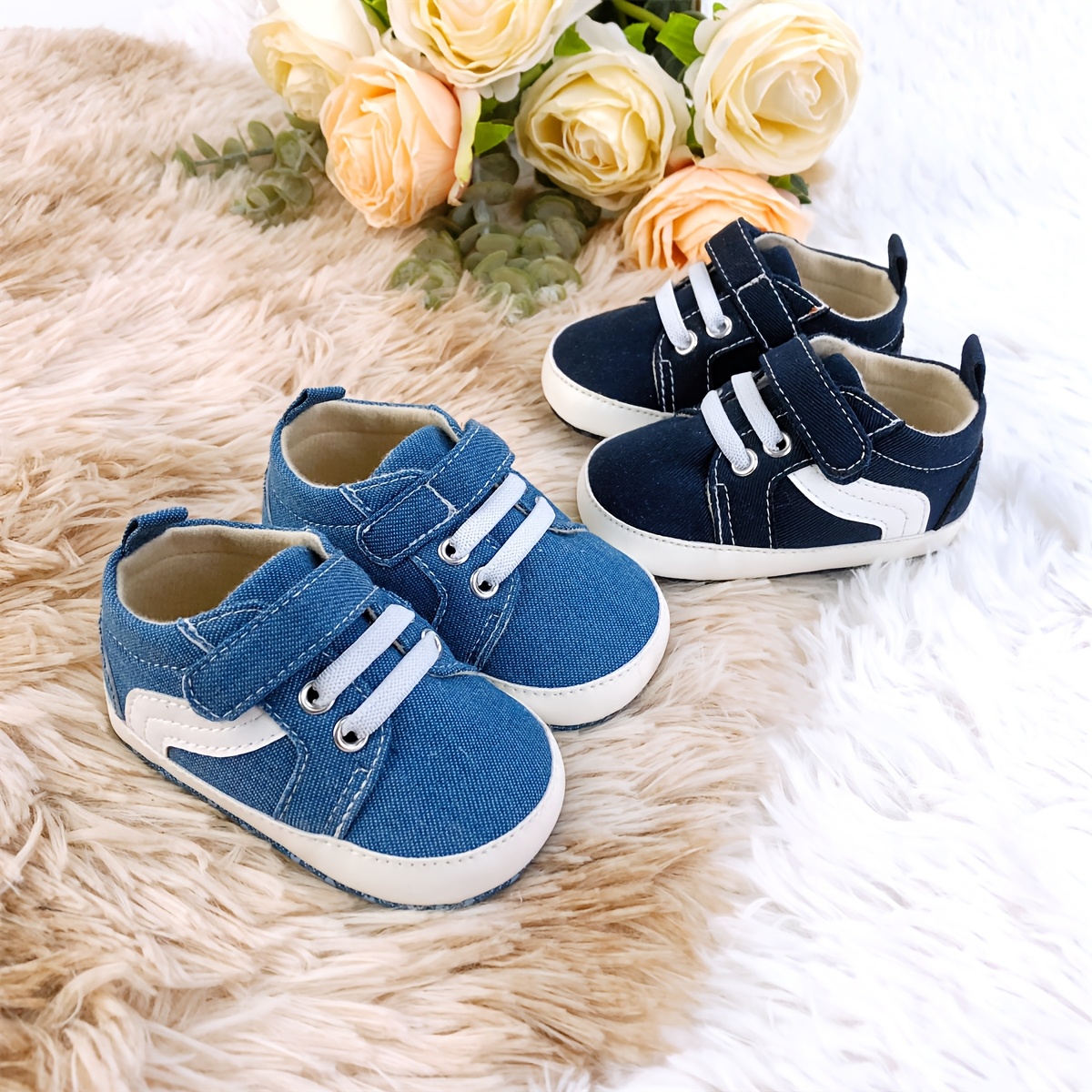 bequeme canvas babysneaker weiche eva sohle rutschfeste Temu