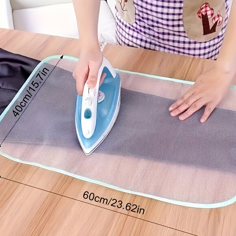 1pc high temperature resistant ironing cloth with protective mesh pad no power needed essential ironing accessory details 0