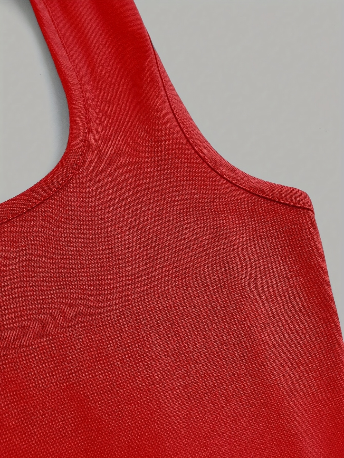 Women's White Halter Neck Sports Crop Top - Stretchy Breathable Backless Tank Top for Summer Workouts & Casual Wear, Machine Washable Sleeveless Shirt, Gym Apparel, Smooth Texture