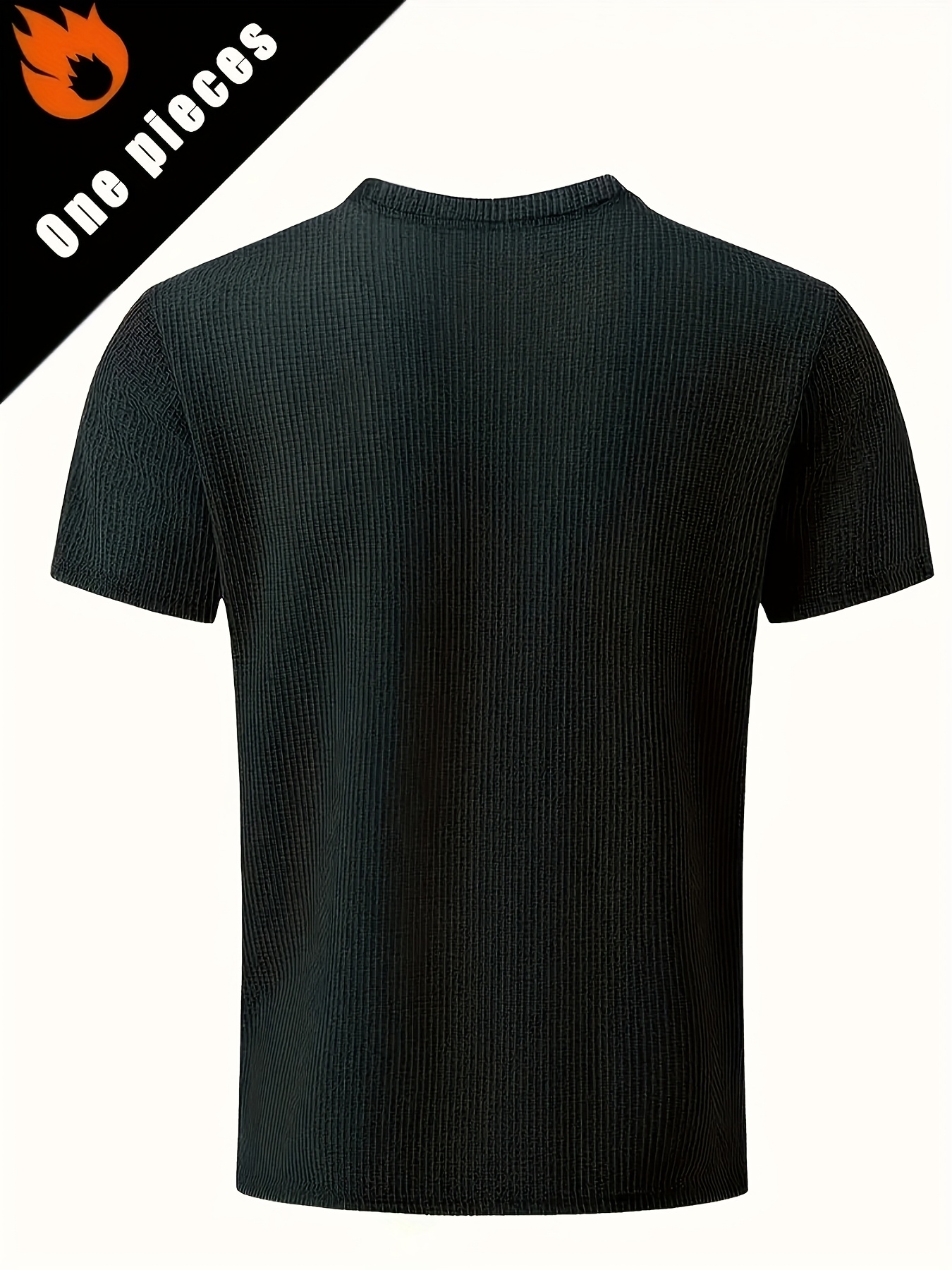mens quick dry moisture wicking breathable jacquard t shirt loose   fabric for gym   sports casual summer   workout shirt classic round neck medium   details 13