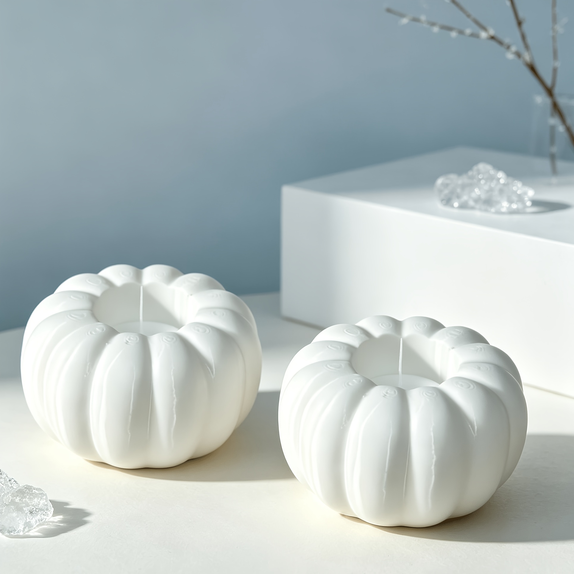 TEMU Portacandele a forma di zucca di Halloween, decorazione stampata in 3D, portacandele a forma di zucca, decorazione per le feste , tavolo per