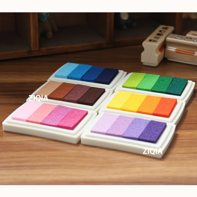 

[top-] 6pcs Assorted Ink For - Non-toxic, - For Diy , Scrapbooking & Wood - Set Khaki, Sky , , , , , , , Purple, , And - For And Card Making